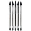 5 x 1.0mm FLAIR FX Dark BLACK Ballpoint Pens Smooth