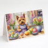 Caroline's Treasures DAC6861GCA7P Decorating Easter Norwich Terrier Greeting Cards Pack