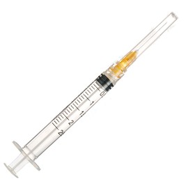 Knixxo 2.5ml/cc 25 Gauge 1 Inch , Individually Packed 20 Packs