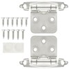 QWORK Inset Cabinet Hinges, 25 Pairs (50 pcs) 1/2" Overlay