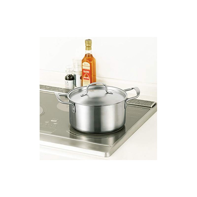 Chef's Pot CPW-200 Double Handled Pot, 7.9 inches (20 cm),