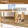 PlusRoc 4 Pack 1 Inch Self Adhesive Paste Caster Wheels