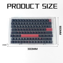 GEKUCAP Keycaps Storage Box 104 Keys ABS Dustproof Display Case Transparent Magnet Collection for XDA Cherry DSA OEM MSA SA Profile Mechanical Keyboard Keycap (Transparent)