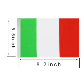 WXTWK Italy Flags Italian Small Mini Pennant String Banner Flag Festival Decorations(50 Feet 38 Flags)