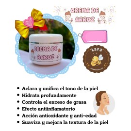 Crema Arroz Aclarante Hidratante Facial Skin Care