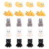 jrootouh 20 Pcs Mini Resin Cat Tiny Animal Miniature Figures