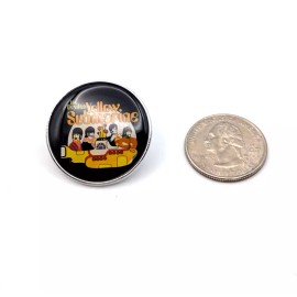 The Beatles Yellow Submarine Enamel Brooch Pin Revolver Ringo Star Band members