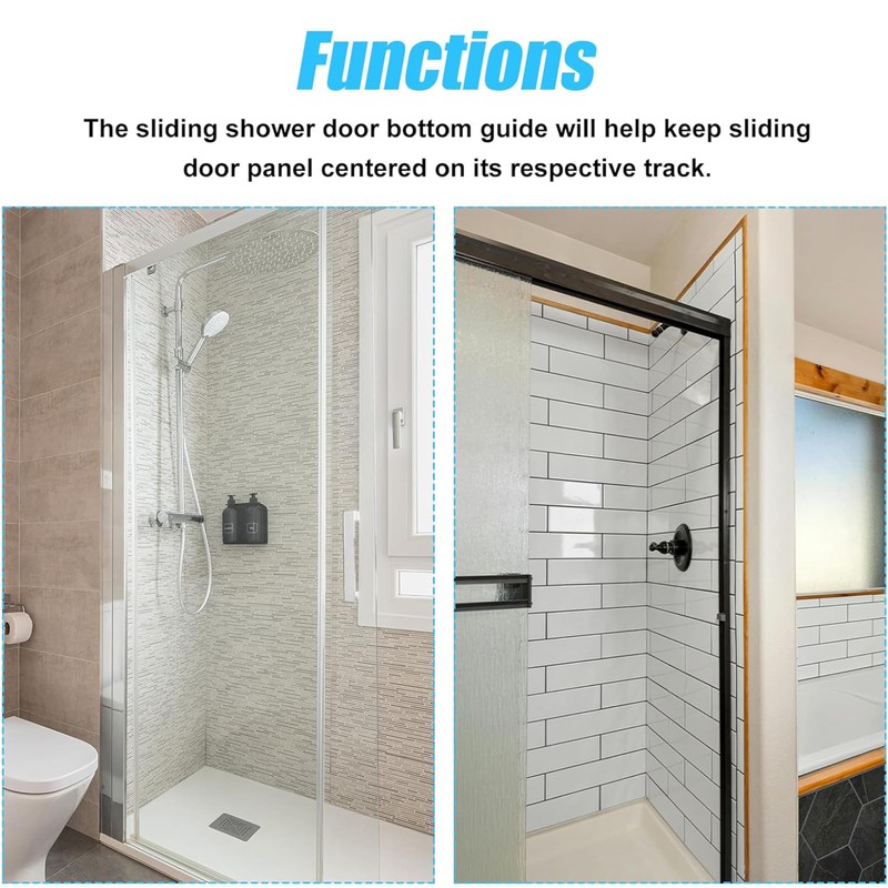 M6219 Sliding Shower Door Bottom Guide for Sliding(top Hung) Shower