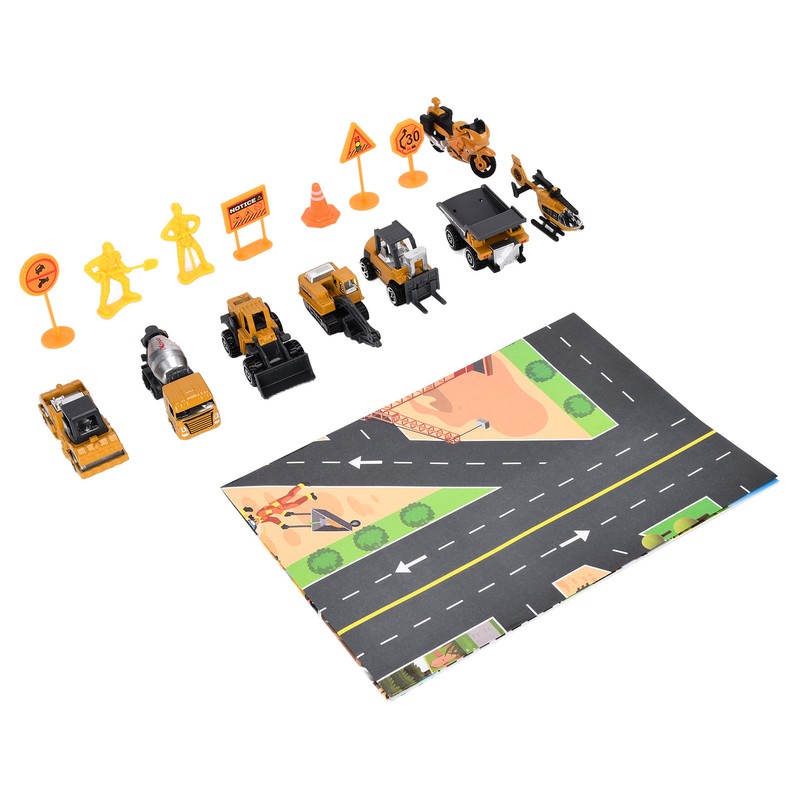 Pull Back Construction Vehicle Toys 1:64 Kids Truck Excavator Crane