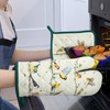 Arquiel Bird Branch Oven Mitts and Pot Holders Sets 2Pcs,