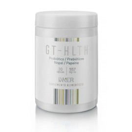 INNER | GT-HLTH | Mejora la Digestión, Previene Estreñimiento, Fortalece Defensas | Probiótico, Prebióticos, Nopal, Papaína | Para 30 días