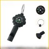 Dranvosk 2-in-1 Whistle Compass Keychain for Hiking,Camping & Outdoor Survival