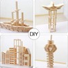 Anktily 100 Pieces Long Natural Bamboo Sticks, 0.9cm x 0.3cm,