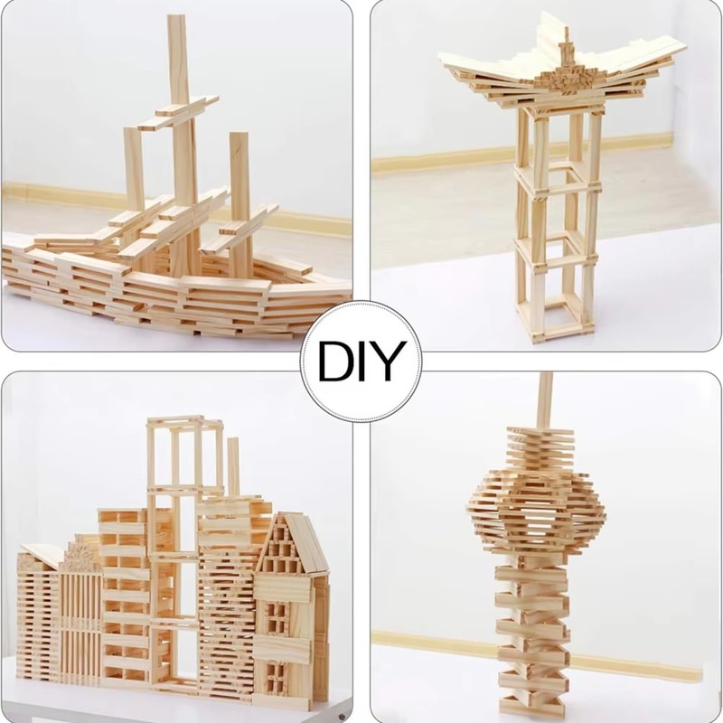 Anktily 100 Pieces Long Natural Bamboo Sticks, 0.9cm x 0.3cm,