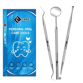 YSCARE Zahnpflege Set Zahnsteinentferner Zahnreiniger Doppelkopf Dental 3er Zahnreinigung Aus Edelstahl Haustierfreundlich