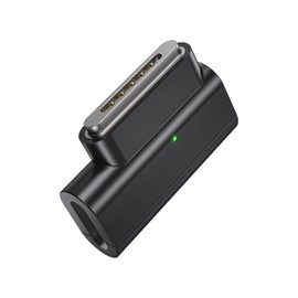 Lanhiem 140 W PD Quick Charge USB C to Magnetic 3 Adapters, Type-C to Mags 3 Converter with LED Indicator Light for MacBook Pro 2023 (M2, 14/16 Inch), MacBook Air 2022 (M2) MacBook Pro 2021 (M1.14/16