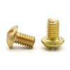 Brass Slotted Round Head Machine Screws #6-32 x 9/16" Qty