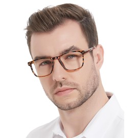 MARE AZZURO Large Reading Glasses 3.00+ Men Designer Big Readers 1.00 1.25 1.50 1.75 2.00 2.25 2.50 2.75 3.00 3.50 4.00 5.00 6.00 (Tortoise, 300)