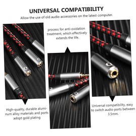 OSALADI 3pcs Headphone Audio Splitter Adapter Cable Way y Splitter for Headphones and Microphones Compact Design for Laptops Smartphones and Tablets Excellent Sound Reproduction