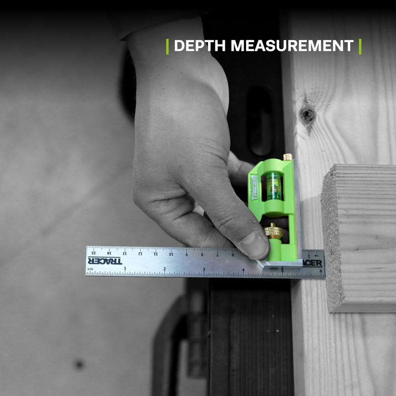 TRACER Combination Square 150mm (6 Inch). 45/90 degree Measuring Tool