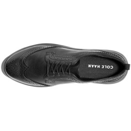 Cole Haan Women's Zerogrand Meritt Wing Tip Oxford, Black/Black, 11