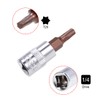 sourcing map 2pcs 1/4" Drive x T20 Torx Bit Socket,