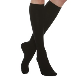 Relaxsan Compression Stockings for Men and Women with Wool and Cashmere, Thermal Socks, Made in Italy, 811W, black