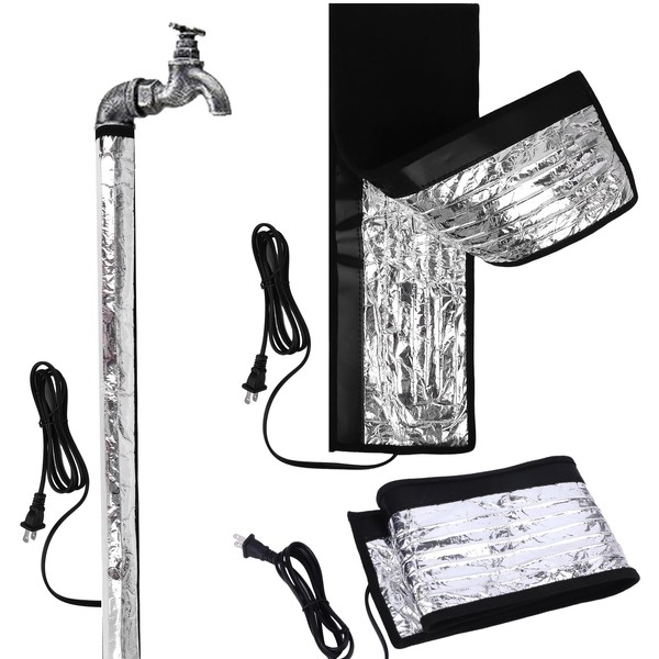 2 Pack Water Pipe Heat Blanket 39.4" x 6" Temperature