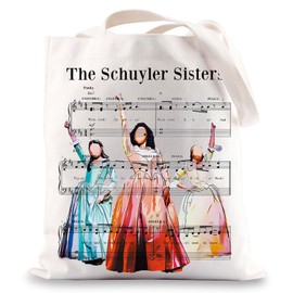 BWWKTOP Schuyler Sisters Tote Bag Angelica & Eliza & Peggy Fans Gift Broadway Hamilton Shoulder Bag Schuyler Sisters Merch (Schuyler Sisters)