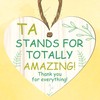 Wooden Heart Plaque - TA Stands for TOTALLY AMAZING! Thank