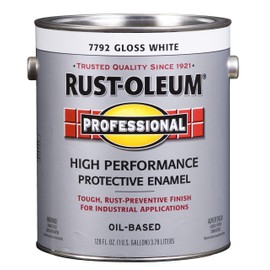 RUST-OLEUM 7792-402 Gallon Gloss White Enamel, 1 Gallon (Pack of 1)