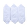 6 Pack of Ladies Embroidery Cotton Handkerchiefs Lace Border White