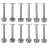 Kisangel 12pcs Foosball Screws Nuts Foosball Table Fastener Table Stability