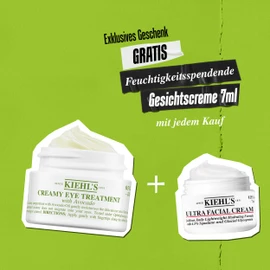 KIEHL'S Moisturising Avocado Eye Cream, Eye Care for Normal and Sensitive Men and Women Skin, Creamy Eye Treatment with Avocado, 28 ml + Free Ultra Facial Cream 7 ml