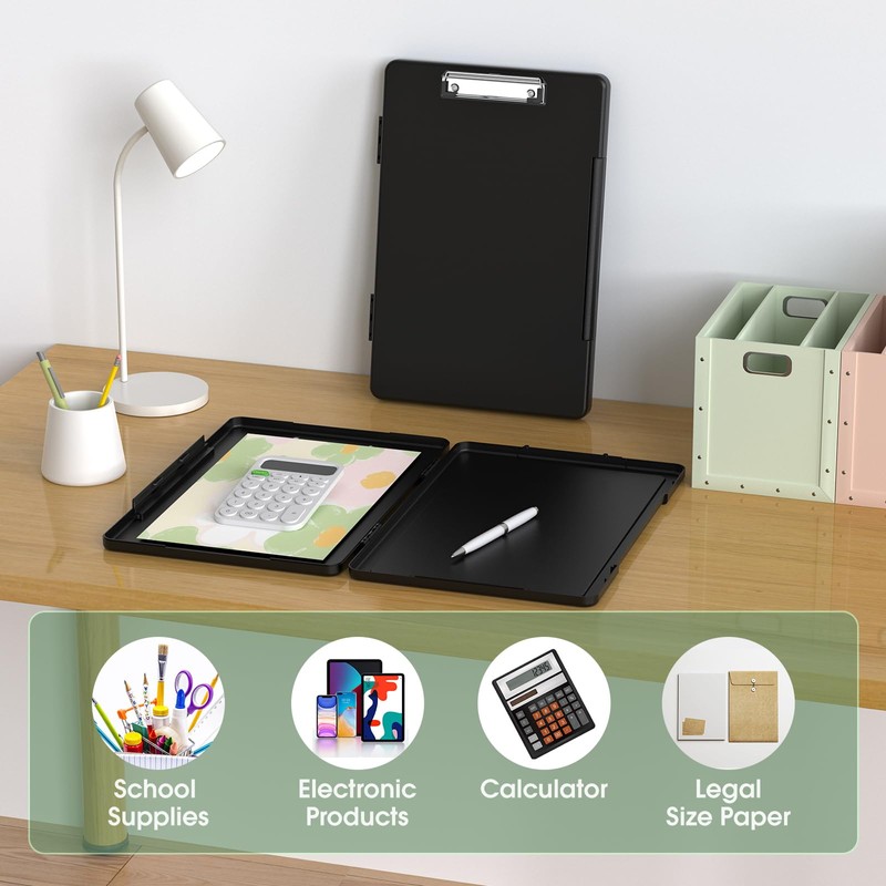 Juvealoe Legal Size Clipboard with Storage, High Capacity 8.5 x