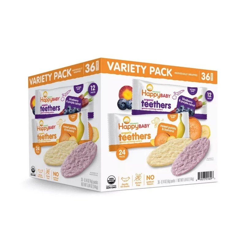 Happy Baby Organics Teethers Variety Pack 36 ct.