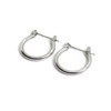 LUXSTAR Ring, Earrings, Hoop, Men's, Women's, Thin 0.08 inch (2