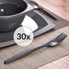 Grizzly Besteckset aus Kunststoff I 30er Set Mehrweg Gabeln I