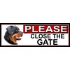 SHAWPRINT Rottweiler PLEASE CLOSE THE GATE METAL GATE SIGN 266mm