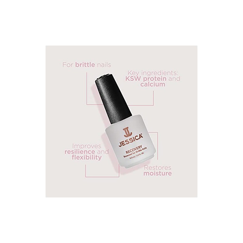 BASE TRATAMIENTO JESSICA RECOVERY -UÑAS DURAS Y QUEBRADAS 15 ML