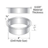 Outwater 6" (Nominal) Diameter x 2" Height 304 Stainless Steel