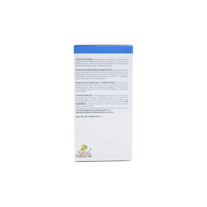 Calcio Vitamina D 60 Tabletas Caltrón 600 D Salud Natural