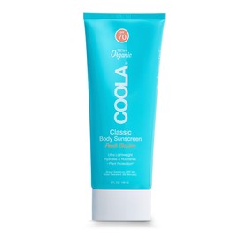 COOLA Organic Sunscreen SPF 70 Sunblock Body Lotion, Dermatologist Tested Skin Care for Daily Protection, Vegan and Gluten Free, Peach Blossom, 5 Fl Oz