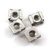 40Pcs M6 Cage Nuts Carbon Steel Nickel Plated Network Cabinet