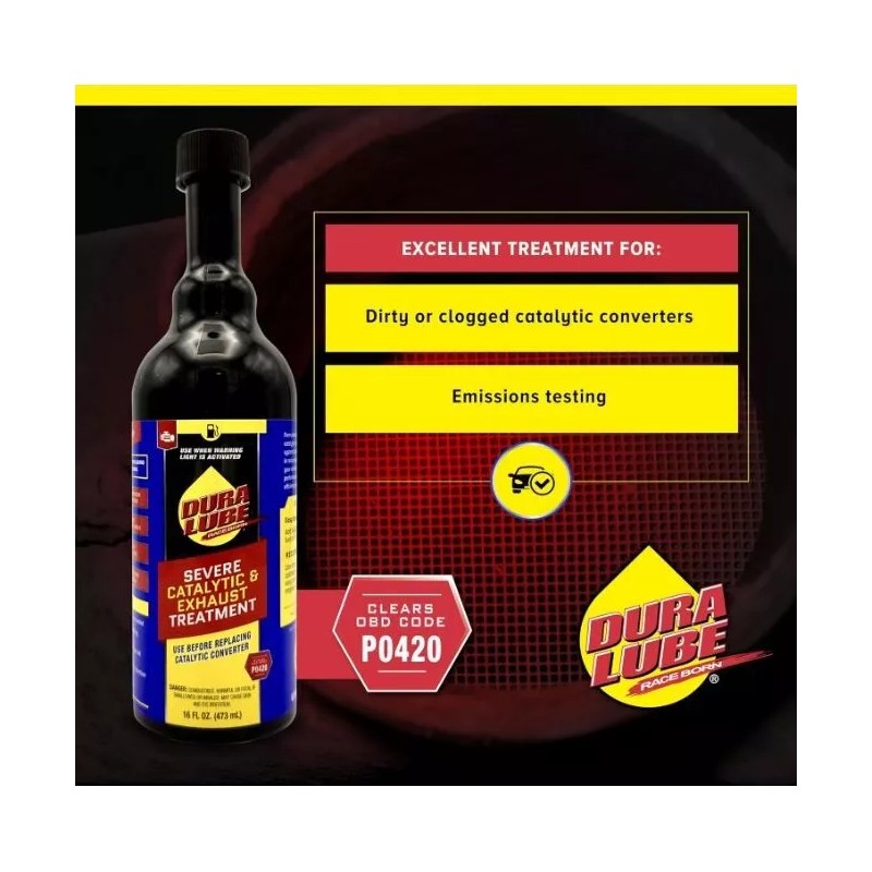 Dura Lube Catalytic Converter Cleaner, Exhaust Treatment Emissions Addititve, 16