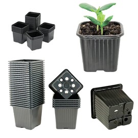 HYDROPLANETE 3 Sizes 7x7 8x8cm 9x9cm - 24, 50, 100 or 1000 Reusable Seedlings and Young Plants