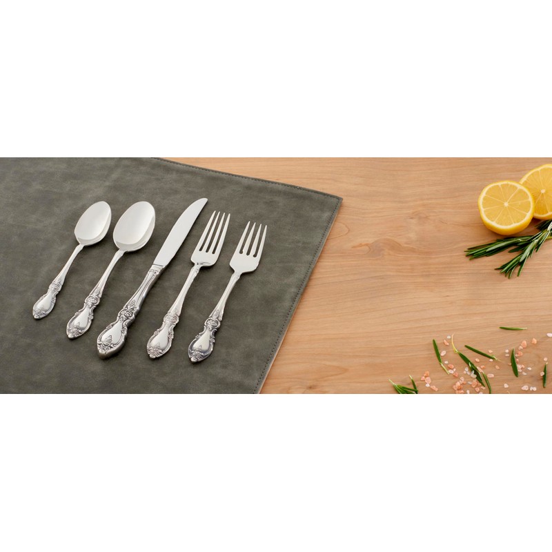 Oneida Silverware Set For 4, Louisiana 20-Piece Fine Flatware Set,