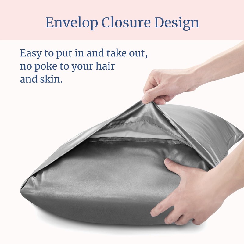 BEDELITE Satin Pillowcase for Hair and Skin, Super Soft and