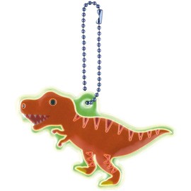 Skater ZR1-A Reflector Keychain Ball Chain Reflective Mark Safe Walking Walking Dinosaurus Picture Book