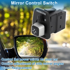 A ABSOPRO Car Mirror Switch View Mirror Remote Control Switch for Lincoln Town Car 2004-2008 Plastic Black
